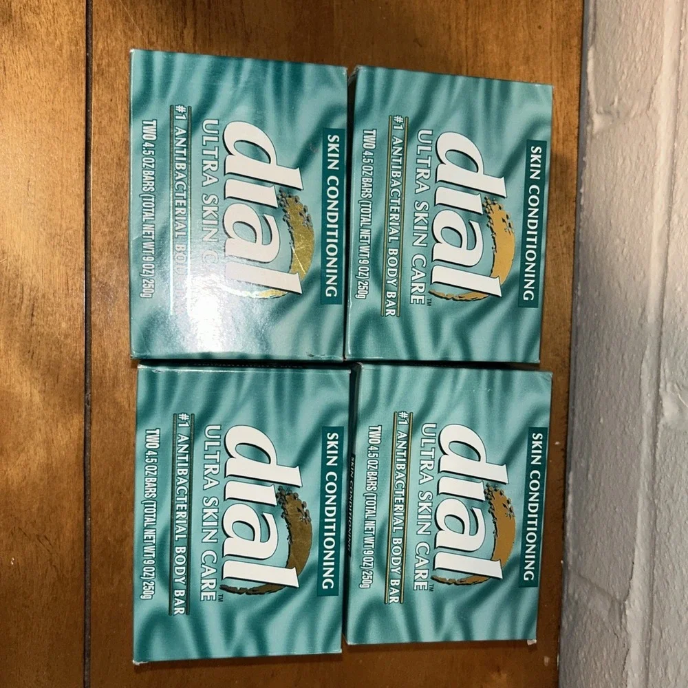 4 Pkgs Vintage Dial Bar Soap 1995 Bath Size 4.5 Oz Ultra Skin Care Skin Cond